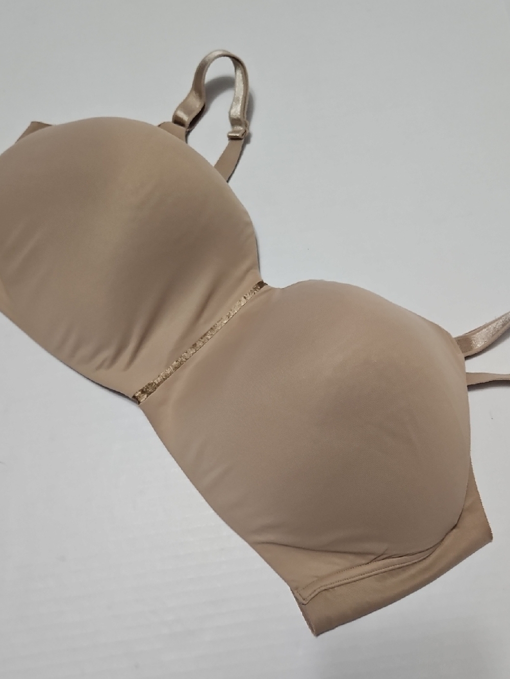 Olga Beige Full Coverage Smooth Seamless Padded Bra Size 40DD